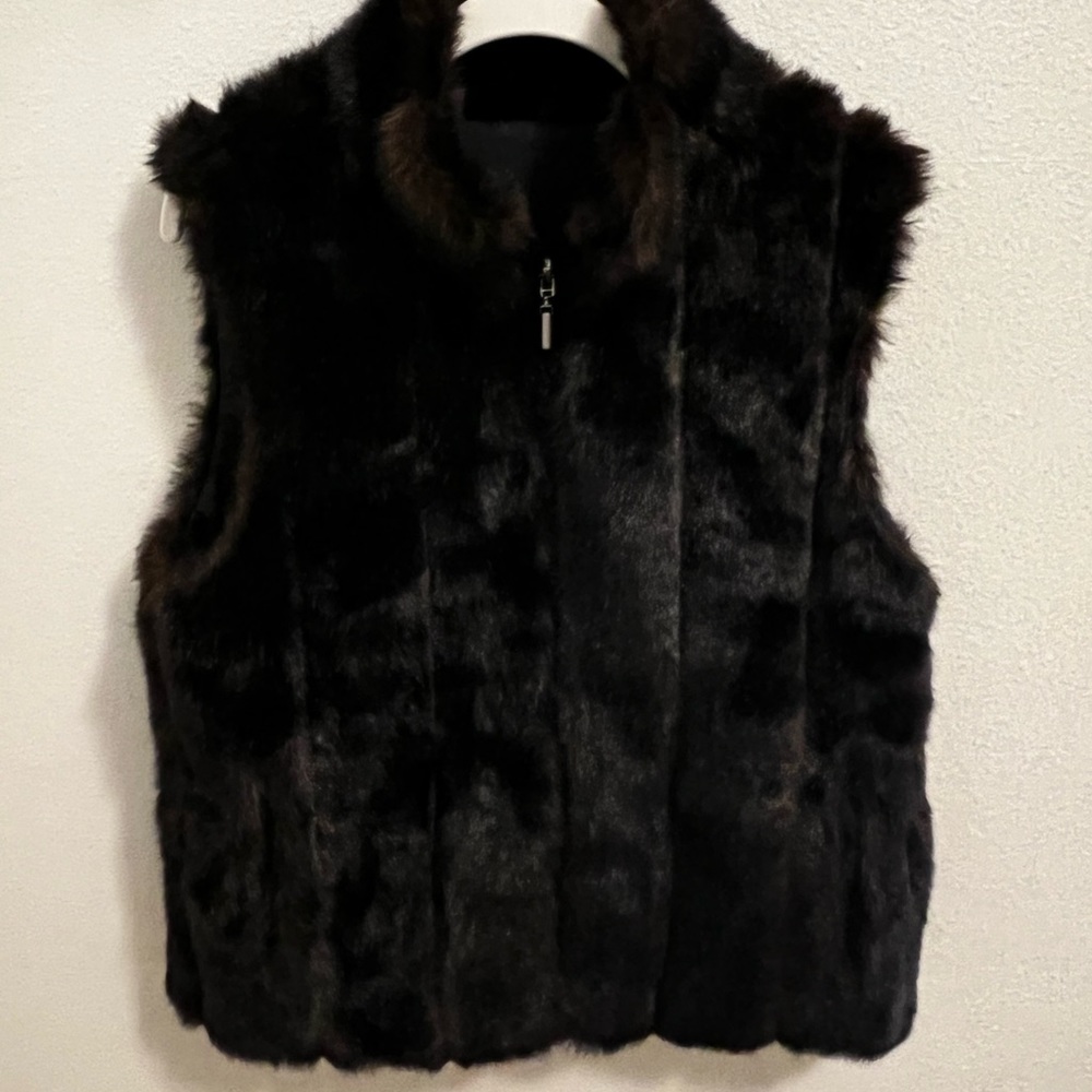 Reversible Faux Fur / Leather Vest